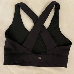 Lululemon Black Sports bra/crop